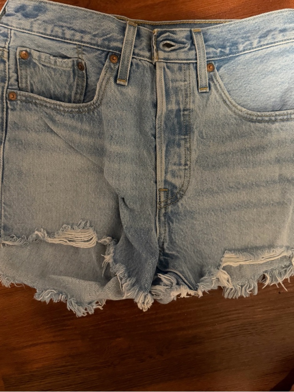 Levi’s Light Wash Denim Cutoff Shorts - Women